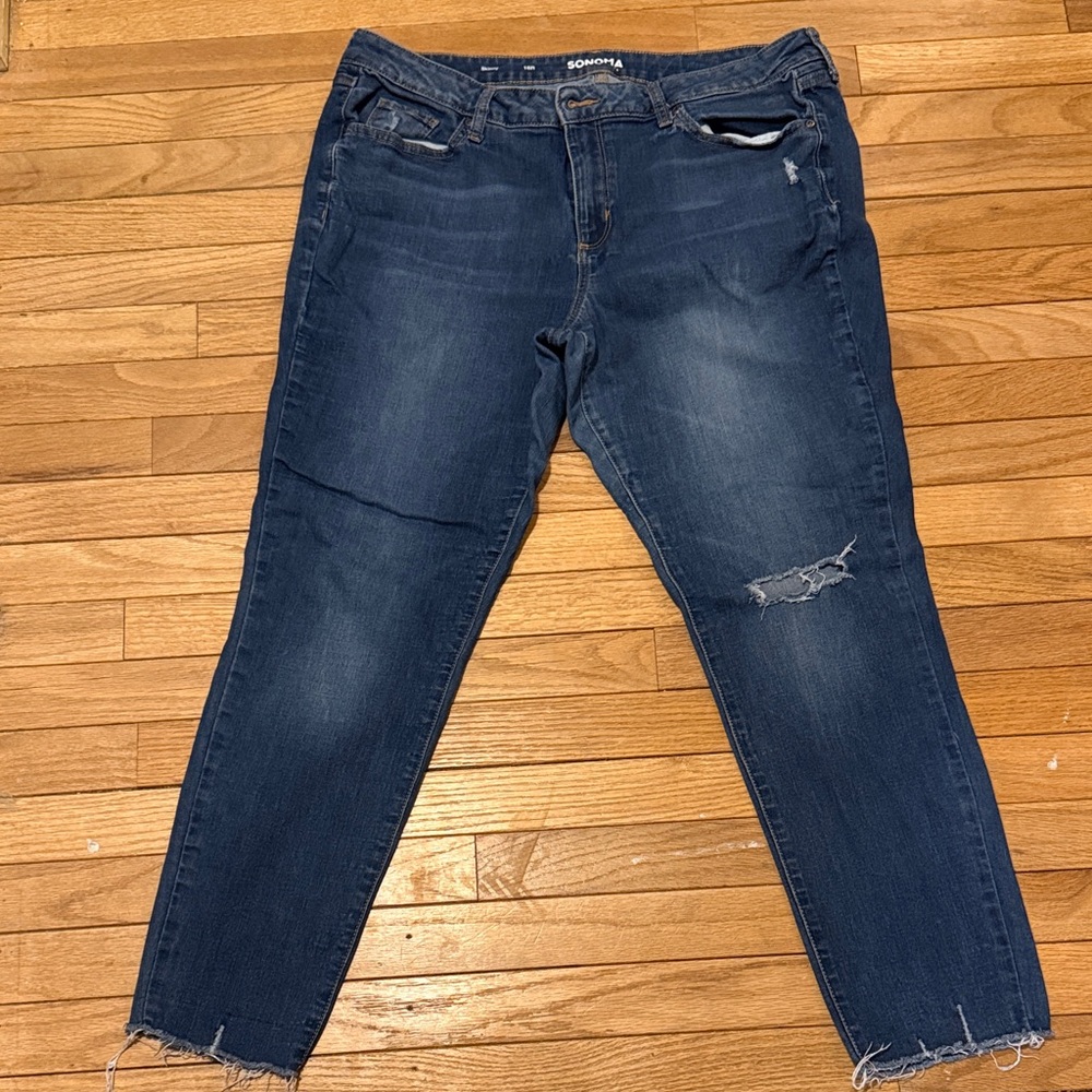 Sonoma Women's Ankle & Cropped Jeans - Dark Blue